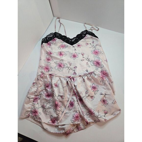 Apt. 9 Women's Pink Floral Cami Pajama Set Size Medium - Picture 4 of 11